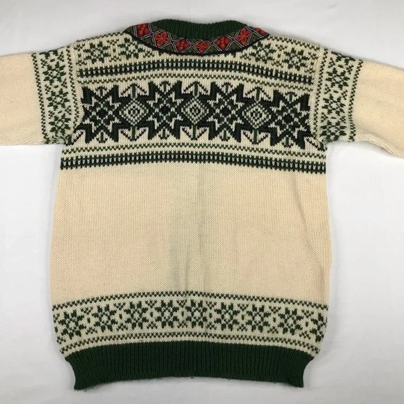 Vintage Dale Of Norway Unisex Wool Cardigan Sweater Sz 40 (Small) - Picture 4 of 13